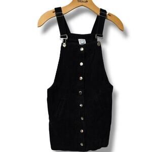 Blue Rain Women's black corduroy skirtalls xs
